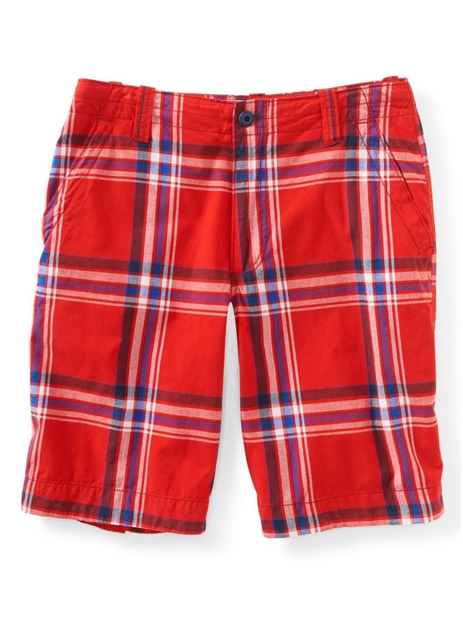 plaid chino shorts
