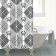 thumbnail image 4 of Pawprints Argyle Shower Curtain 72"x72" ,Bathroom Decorative Shower Curtains Set with 12 Hooks,Modern Waterproof Washable Shower Curtain, 4 of 6