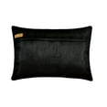 thumbnail image 3 of The HomeCentric Designer Red 12"x26" (30x65 cm) Lumbar Pillow Cover, Jacquard Patchwork & Crystals Oblong Pillow, Striped Pattern Modern Style - Jimmy James, 3 of 3