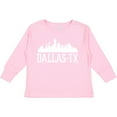 thumbnail image 3 of Inktastic Dallas Texas Skyline TX Cities Boys or Girls Long Sleeve Toddler T-Shirt, 3 of 5