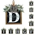 thumbnail image 1 of Front Door Decorations Alphabet Wreath Sign  Outdoor Hanging Decoration  11.8”*11.8”, 1 of 3