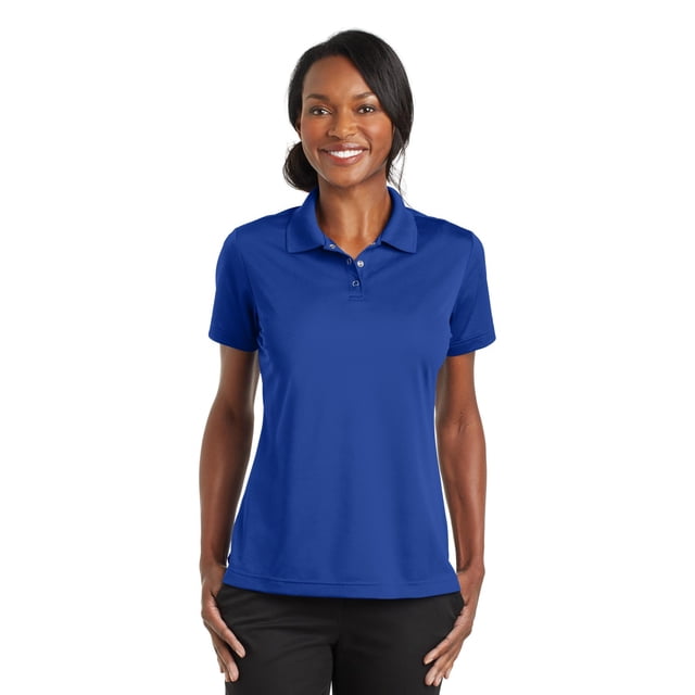 Polo Cornerstone de micropiqué con pinzas para mujer Piedra angular CS422