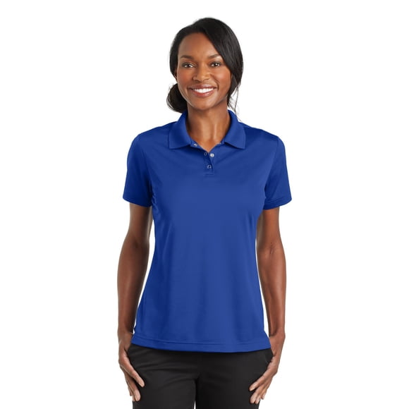 Polo Cornerstone de micropiqué con pinzas para mujer Piedra angular CS422