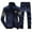 Blue, variant on ibiyuan Men’s Linen Set 2 Pieces Long Sleeve Pullover Hoodie and Pants Long Sleeve Hoodies Sweatshirt and Sweatpants Set Sweatsuit Outfits,Blue