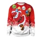 thumbnail image 5 of Suéter de cuello redondo con estampado nuevo de Navidad 2024 para amantes de los hombres y las mujeres Suéter feo de Navidad Blusas de otoño e invierno, 5 of 5