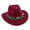 Wine, variant on TIANZEN Western Cowboy Hat With Fringe And Turquoise Bohemian Sun Hat For Outdoor Music Festival Sombrero Hats