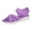 Purple, variant on Beach Sandals for Women Breathable Mesh Stretch Strappy Thick Soft Sole Slip on Athletic Walking Shoes Open Toe Lightweight Flat Shoes Pink Size 9