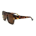 thumbnail image 3 of Womens Horn Rim Large Butterfly Plastic Fashion Sunglasses Tortoise - Brown, 3 of 4