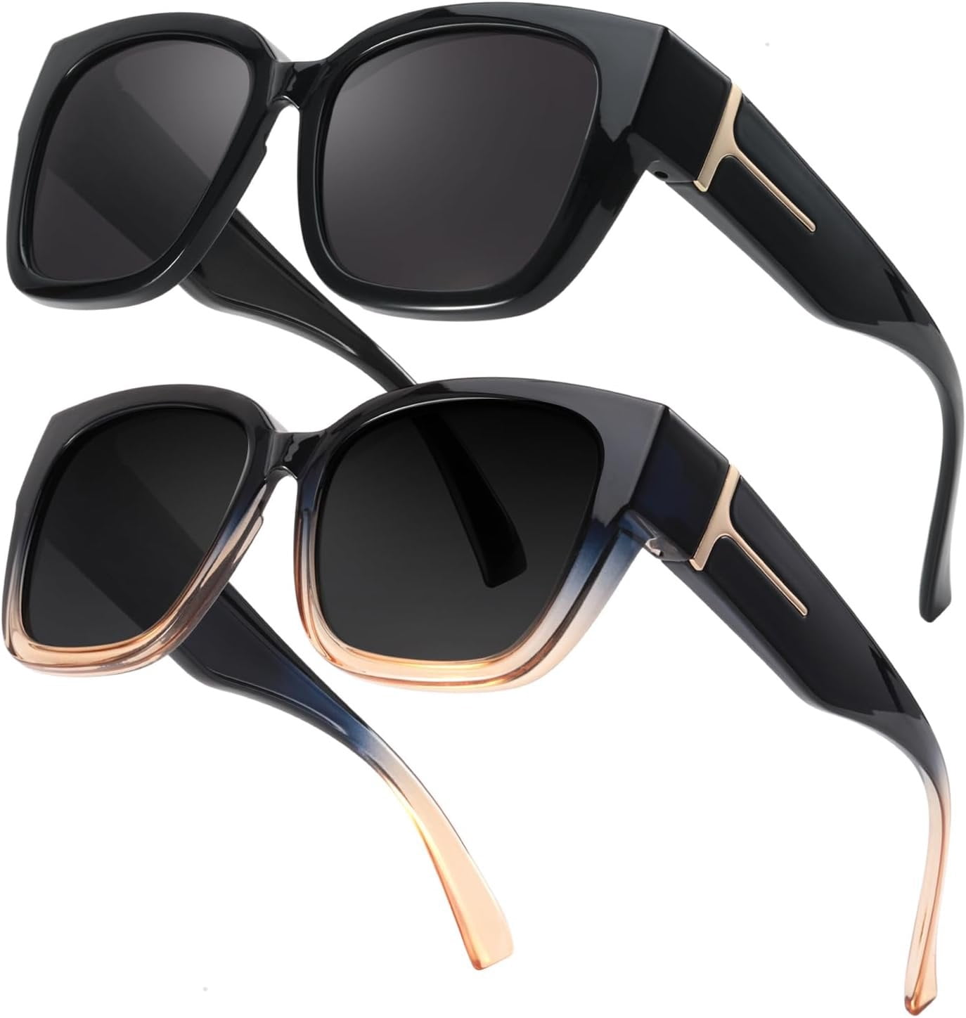 True Religion Sunglasses Reese Oversized Sunglasses - Metal 