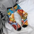 thumbnail image 5 of KLL Vibrant Picnic Food Spread Print Cool Socks Men's Women's Crew Socks Funny Crazy Novelty Stockings, 5 of 6