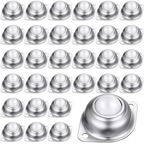 30 x Ball roller bearings-Silver