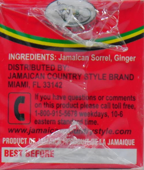 Jamaican Country Style Sorrel Tea W/ging