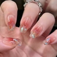 thumbnail image 4 of Feildoo Semi Cured Gel Press on Nail Strips Tie Dye, Gel Nail Stickers, 24Pcs, Y06B133E, NO.37, 4 of 7