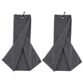 thumbnail image 1 of 2 Pack Microfiber Golf Towel, Light Weight, Excellent Water Absorbance, with Carabiner Clip, 40x40cm, 1 of 5