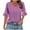Hot Pink, variant on Nfurl Womens 3/4 Length Sleeve Shirts Trendy Polka Dot Graphic Tops Dressy Casual V Neck Shirt Lightweight Comfy Blouses for Going Out 2025 Fall Clothings Pink L