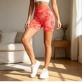 thumbnail image 4 of DHFJKG Womens Workout Yoga Shorts High Waist Buttery Soft Seamless Cycling Athletic Leggings Shorts, 4 of 6