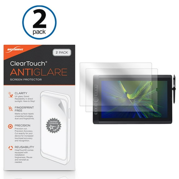 Wacom MobileStudio Pro (16) Screen Protector, BoxWave® [ClearTouch Anti-Glare (2-Pack)] Anti-Fingerprint Matte Film Skin for Wacom MobileStudio Pro (16)