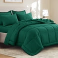 thumbnail image 5 of RUIKASI 7 Pieces Queen Comforter Set with Sheets, Dark Green Bed in a Bag Queen with Comforter and All Season Sheets, Pillowcases & Shams, 5 of 10