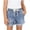Light Blue, variant on Girls Denim Shorts Drawsting Waist Cuffed Hem Shorts Summer Casual Comfy Jorts with Patchwork Pockets for 5-15 Years