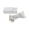 thumbnail image 3 of Novelty Lights 50 Light LED Battery Operated Christmas Mini Light Set, Multi, White Wire, 18' Long, 3 of 6