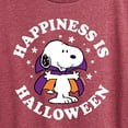 thumbnail image 3 of Peanuts - Happiness Is Halloween - Women's Short Sleeve Graphic T-Shirt, 3 of 6