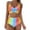 Multi-color, variant on MSJUHEG Swimsuit Sets,Bikini Swimsuit,High Waisted Bikini Sets for Women,Halter Swim Shorts Split Push Up Two-Tankini Swimwear,Bikini Sets for Women,Bathing Suit for Women Bikini Multi-color L