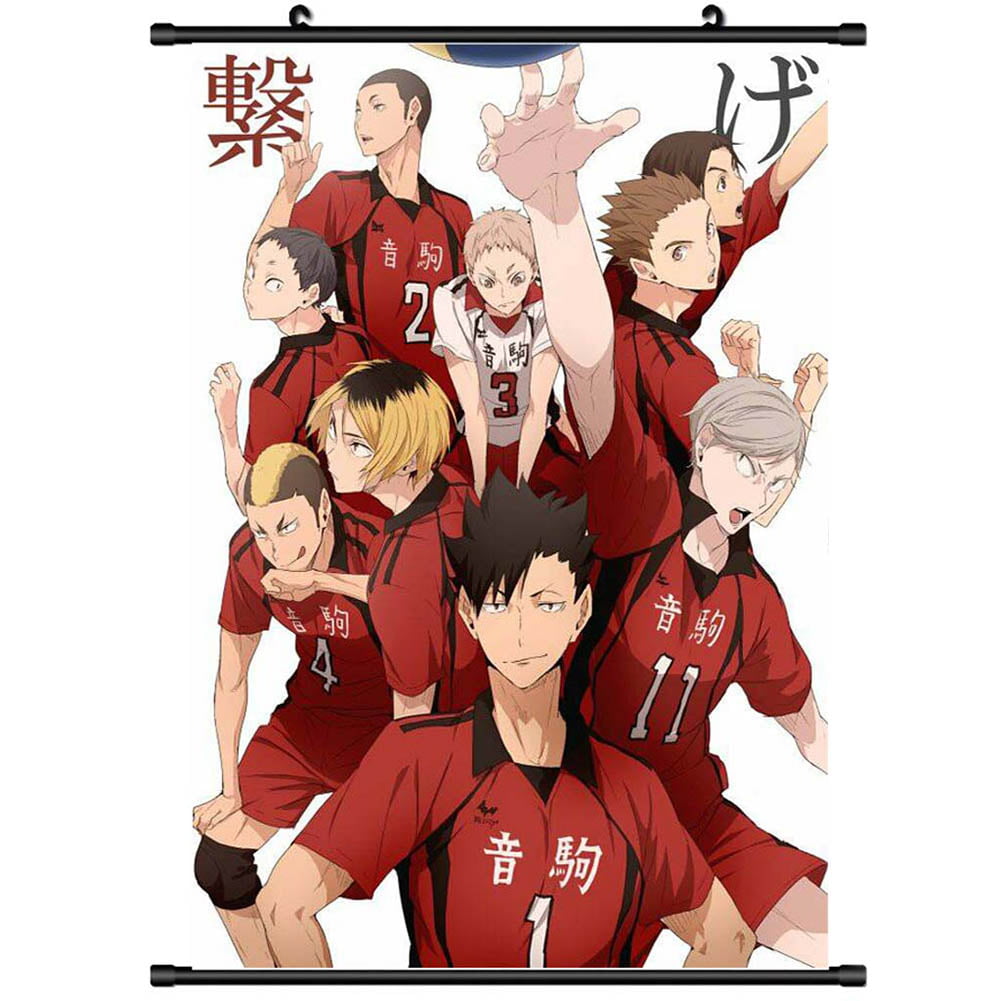 Haikyuu high school volleyball HD Print Anime Wall Poster Scroll Room Decor 