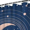 thumbnail image 3 of Gothic Shower Curtain Set - Dark Celestial Moon & Star Print, Mystical Cosmic Bath Decor, Waterproof Polyester 72"Wx72"L, Goth Aesthetic Gift, 3 of 5