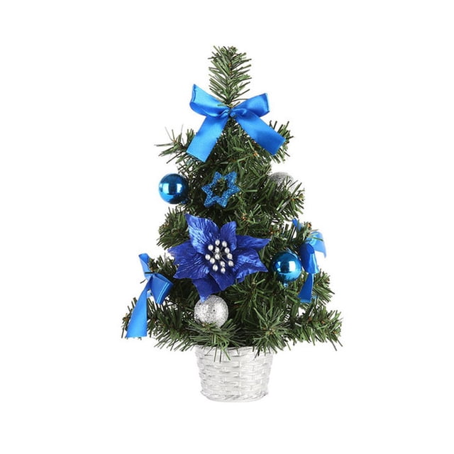 Artificial Tree 8in/12in/16in Mini Desktop Christmas Decor Photo Prop Home Decorations PVC Ornament