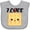 AC-Heather Grey, variant on Inktastic Waffle Lover I Love Waffles Boys or Girls Baby Bib