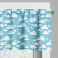 thumbnail image 5 of Ambesonne Blue Valance & Curtain, Clear Summer Sky Pattern, 55"x24", Sky Blue White, 5 of 6