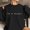 Black, variant on SwiftWear I'm A Delight Letter Print Sweatshirts for Women Oversized Hoodie Long Sleeve Crewneck Pullover Tops Fashion Fall Tops L