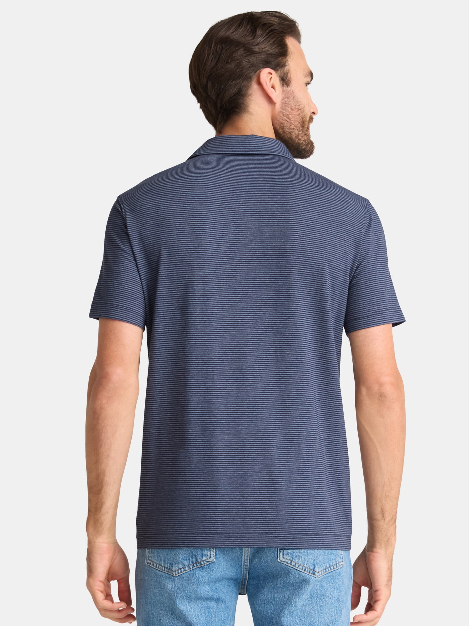 George Men's & Big Men's Poly Polo with Short Sleeves, Sizes S-3XL