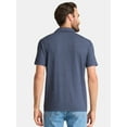 thumbnail image 3 of George Men's & Big Men's Poly Polo with Short Sleeves, Sizes S-3XL, 3 of 5