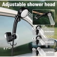 thumbnail image 3 of Portable Shower for Camping, 6000mAh Rechargeable Camp Shower Pump with Large Capacity Foldable Bucket, Filtered Shower Head, Outdoor Camp Shower Pump for Hiking, RV, Traveling, Car Washing, Pet Bath, 3 of 7