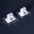 thumbnail image 5 of 2 uds ganchos de abrazadera para barra de cortina gancho de pared impermeable sin perforaciones para muebles (A) Tmvgtek Libre de BPA, 5 of 5