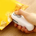 thumbnail image 3 of Luniquz Mini Bag Sealer Multipurpose Rechargeable Hand Press Type Handheld Heat Vacuum Sealer for Plastic Bags Snacks Food Storage, 3 of 10