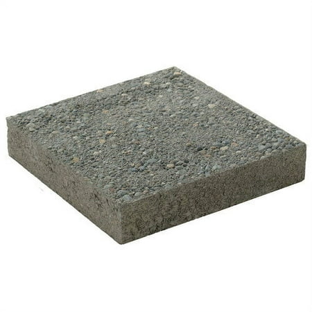 Mutual Materials Stepping Stone 12x2x12 Square Exposed Aggregate Grey