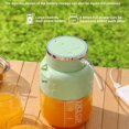 thumbnail image 2 of 2025 Upgrade 800 ml - Portable Blender, Cordless Large Capacity Juicer, 2-in-1 Juicer with Direct Drinking Function, for Work, Fitness, and Travel (White), 2 of 7