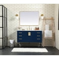 thumbnail image 6 of Elegant Kitchen and Bath 48 inch Single bathroom vanity in blue, 6 of 8