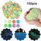 thumbnail image 2 of 100 piedras luminosas para acuario, adornos que brillan en la oscuridad, ht/ L1O7, 2 of 8