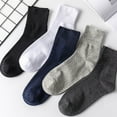 thumbnail image 5 of 3 Pair Extra Loose Ankle Socks Not Binding Wide Top Stretched Cotton Socks for Women Mens, 5 of 8