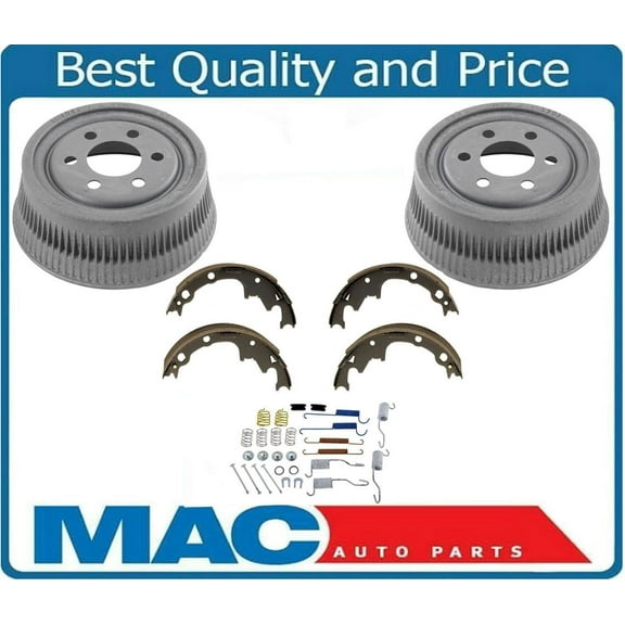For 91-02 Dakota SMALLER Standard Size 9 inch Rear Brake Drums & Shoes & Springs