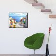 thumbnail image 2 of 5D taladro completo diamante pintura Seaside Castle pasos DIY bordado costura Hugtrwg Para estrenar, 2 of 9