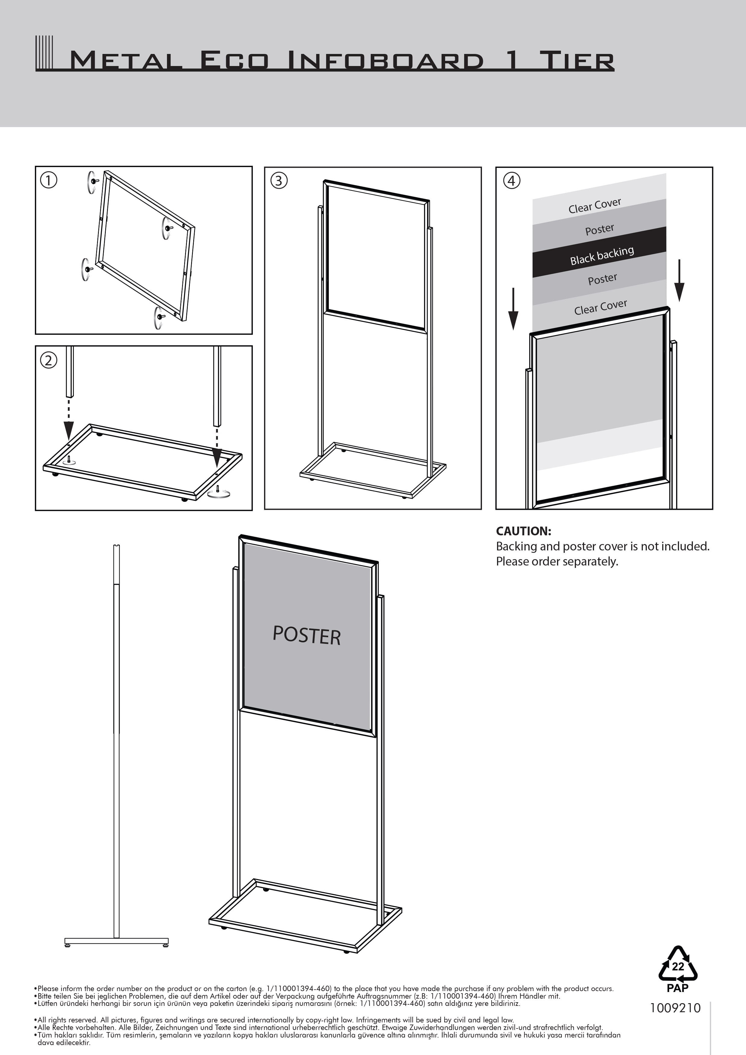 Metal Oval Info Board Silver 18×24″ Slide-In Pedestal Poster Sign Holder 1  Tier Double Sided Floor Standing – Displays Outlet – Online Display Signs  Retailer