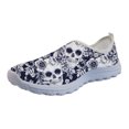 thumbnail image 1 of Zapatillas de deporte de verano con estampado de calavera 3D de Doginthehole para mujer, zapatos planos de malla gótica a la moda para mujer, mocasines casuales de playa para mujer, 1 of 5