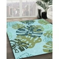 thumbnail image 2 of Ahgly Company Indoor Round Patterned Blue Lagoon Blue Area Rugs, 8' Round, 2 of 6