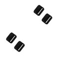 thumbnail image 1 of Methold Rubber Buckle Anti-skidding Surface End Caps Watchband Strength Strap High Smartwatch Fixing Ring Exquisite Cover Accessories 2piezas, 1 of 6