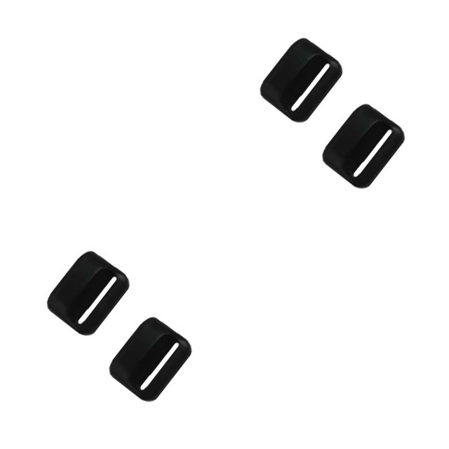 Methold Rubber Buckle Anti-skidding Surface End Caps Watchband Strength Strap High Smartwatch Fixing Ring Exquisite Cover Accessories 2piezas