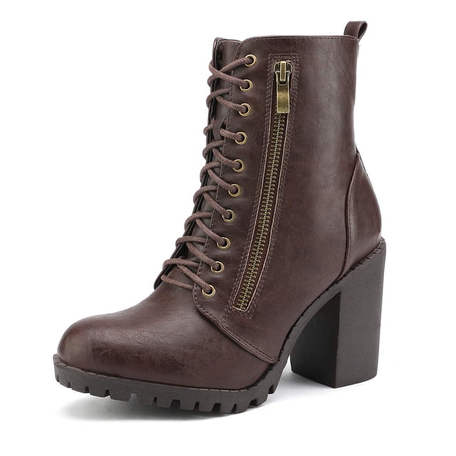 Bota DREAM PAIRS Silverado para Mujer con Tacón Grueso de 9 cm